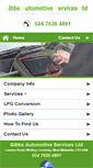 Mobile Screenshot of gibbsautomotiveservices.co.uk